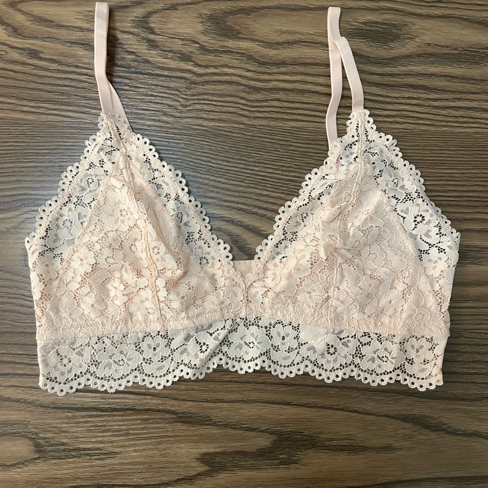 NWT Peach lace Skarlett Blue Wander multiway bralette, large